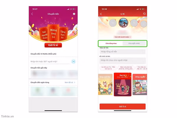 Trong lúc làm những nhiệm vụ, người dùng buộc phải lì xì và đòi lì xì từ bạn bè để hoàn thành nhiệm vụ. Ứng dụng đòi hỏi thời gian tương tác khá nhiều, các bước để phát lì xì phức tạp hơn, dù mang đến "tính năng" trộm lu và đặt bẫy khá vui nhộn.