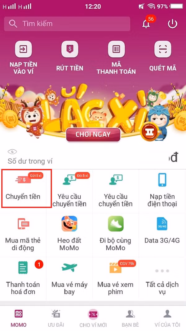 Vào dịp tết năm 2019, người dùng Momo tỏ ra thích thú với tính năng lắc nhận lì xì trên ứng dụng. Khi tham gia, người dùng phải làm các nhiệm vụ được giao.