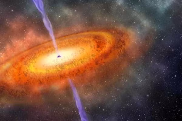 Khi một luồng vật chất do chuẩn tinh phát ra tương tác với khí gas xung quanh thiên hà, sóng vô tuyến sẽ được phát ra – gọi là thùy vô tuyến – và có thể quan sát bằng kính thiên văn vô tuyến.