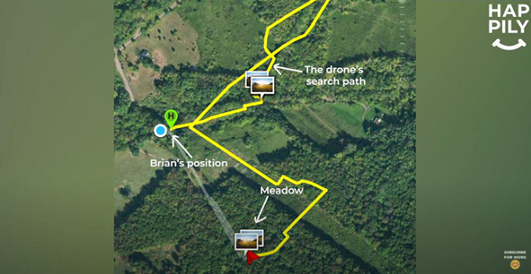 Những lần tìm kiếm đầu tiên của Brian đều không thu được kết quả tích cực, bởi những bụi rậm và cành cây màu trắng khiến cho Meadow như tàng hình giữa thiên nhiên. Brian đã định bỏ cuộc, cho đến khi anh phát hiện ra 1 đốm trắng nhỏ trong hình ảnh mà drone scan được. Khác với những lần trước, đốm trắng này dường như đang di chuyển và nhiều khả năng đó là 1 loài động vật chứ không phải cây cối hay tuyết.
