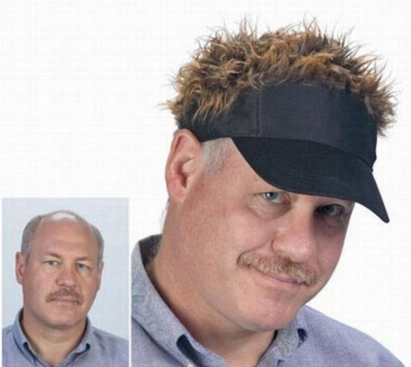 Chiếc mũ gắn tóc giả dành riêng cho người bị hói.