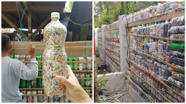 Eco-brick là sự kết hợp giữa hai từ: “Eco” (sinh thái) và “Brick” (vật liệu xây dựng: gạch). Những viên gạch sinh thái là những chai nhựa được làm cứng bằng các loại rác khó phân hủy.