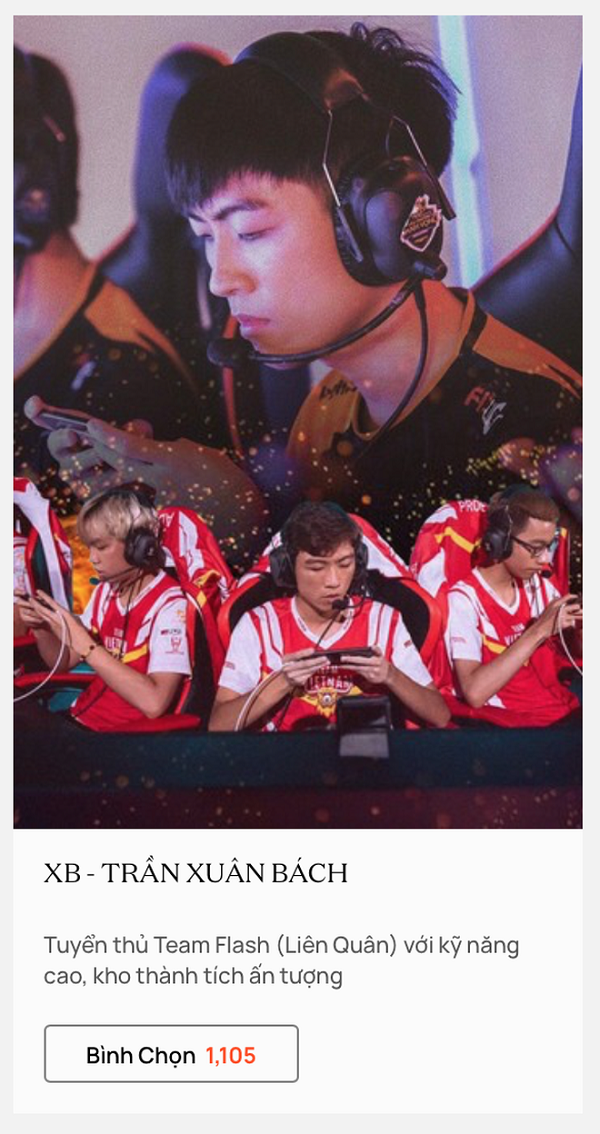 XB hay Xuân Bách được biết đến như là một trong những tuyển thủ đường giữa hàng đầu của Liên Quân Mobile Việt Nam. Thi đấu trong màu áo Team Flash, sự nghiệp của Xuân Bách lên như diều gặp gió khi cùng đồng đội càn quét AWC 2019 và giành chức vô địch cùng nhiều danh hiệu lớn nhỏ khác.