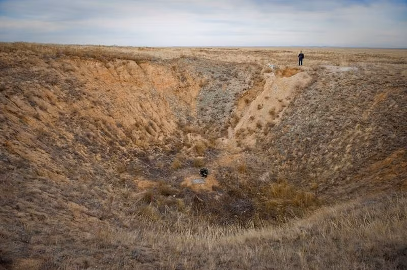  1. Semipalatinsk: Một trong những bãi thử bom hạt nhân bí hiểm nhất thế giới, Semipalatinsk là thao trường hạt nhân đầu tiên của Liên Xô.