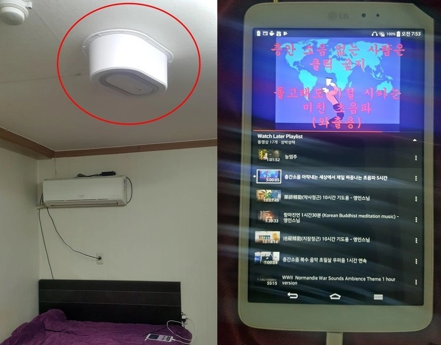 Các sản phẩm tạo tiếng ồn để trả đũa hàng xóm được bày bán nhiều tại Hàn Quốc, Trung Quốc. Ảnh: Odditycentral.