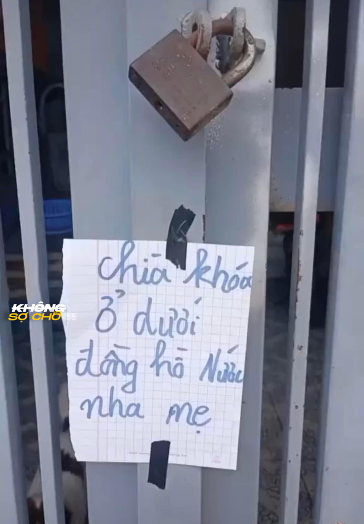 Cách con trai nghĩ ra "cao kiến" để lại chìa khóa nhà cho mẹ.