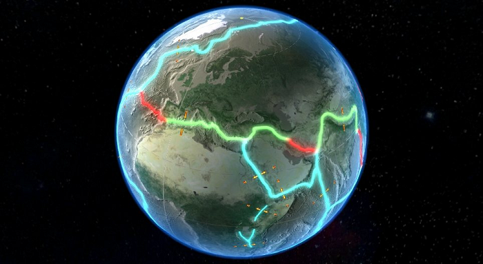 Khi các mảng kiến tạo được sắp xếp lại, các lục địa và đại dương mà nó cõng bên trên cũng di chuyển theo.
