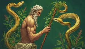Tại Hy Lạp cổ đại, trong y học, biểu tượng con rắn quấn quanh cây gậy tượng trưng cho sự khôn ngoan, khả năng chữa trị bệnh tật. Thần thoại của người Hy Lạp mô tả về thần Esculape - con trai của thần Apollo được xem là ông tổ ngành y dược. Ảnh: rhakotis.