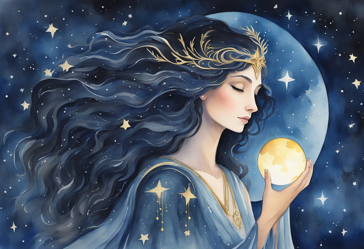 Người La Mã cổ đại về sau đã gọi thần Nyx với cái tên Nox, nhấn mạnh mối liên hệ của nữ thần này với bóng tối và giấc ngủ. Ảnh: witchymagicks.