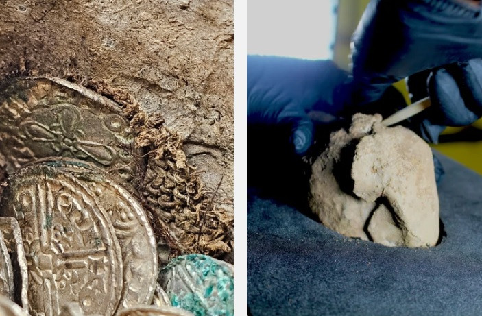 Hiện các chuyên gia chưa rõ tại sao chủ sở hữu kho báu không bao giờ quay lại lấy số tiền xu trên. Một giả thuyết cho rằng, chủ kho báu có thể đã chết trước khi quay lại lấy lại hoặc nói cho ai biết về nó. Ngoài ra, họ có thể đã bị ngăn cản việc lấy lại chúng do các lý do khác ví dụ như nếu họ rời đi hoặc bị trục xuất khỏi đất nước và không thể quay trở lại. Ảnh: Oxford Cotswold Archaeology.