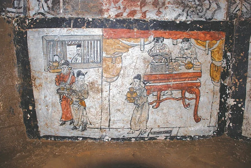 Từ đó, gia đình Quách Cự có đủ tiền để cả nhà chung sống vui vẻ bên nhau. Câu chuyện này nhấn mạnh đến tấm lòng hiếu thảo của con cái đối với cha mẹ. Ảnh: Chinese Cultural Relics.