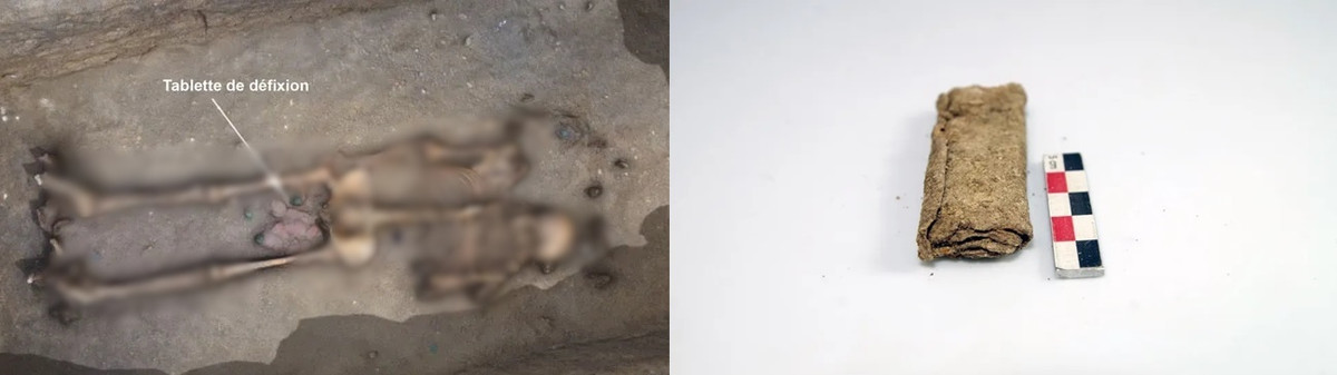 Sau đó, các bức ảnh được chụp bằng phương pháp hình ảnh biến đổi phản xạ, tạo ra hình ảnh rõ nét của tấm bia. Kế đến, các chuyên gia bắt đầu giải mã dòng chữ viết tay Latin và dịch các từ tiếng Gaul. Ảnh: Service Archéologie Orléans (SAVO).