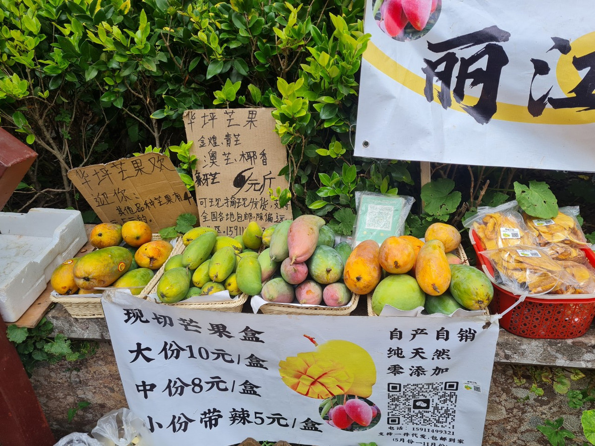 Các hoa quả tươi và bắt mắt.