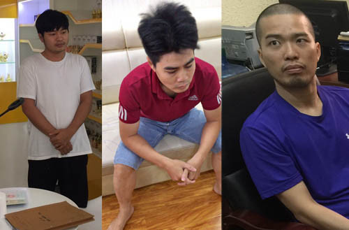 Các nghi phạm trong đường dây cá độ quốc tế bị bắt giữ.