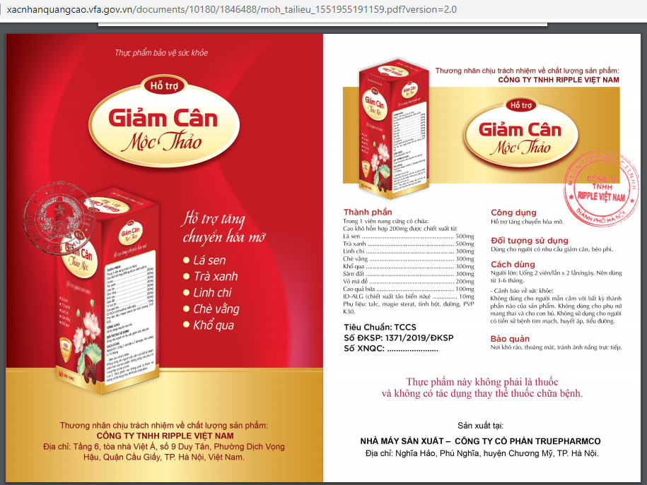 TPBVSK Ho tro giam can Moc Thao quang cao lao, lua nguoi tieu dung?-Hinh-2