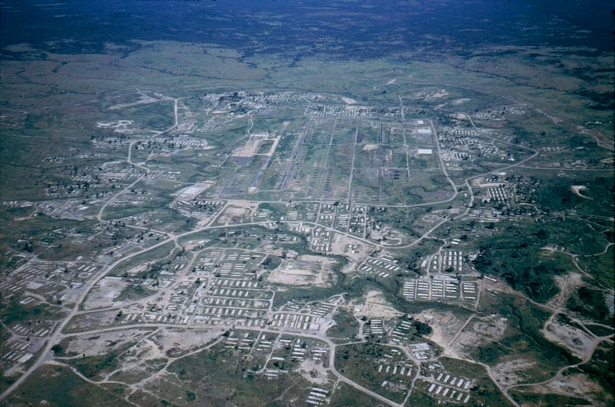 Căn cứ Radcliff của Mỹ ở An Khê, Gia Lai, Tây Nguyên năm 1971. Ảnh: Tellico.