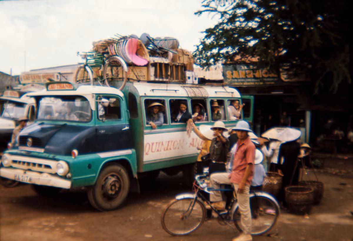 Xe khách Quy Nhơn - An Khê. Ảnh: 19engrvn.org.