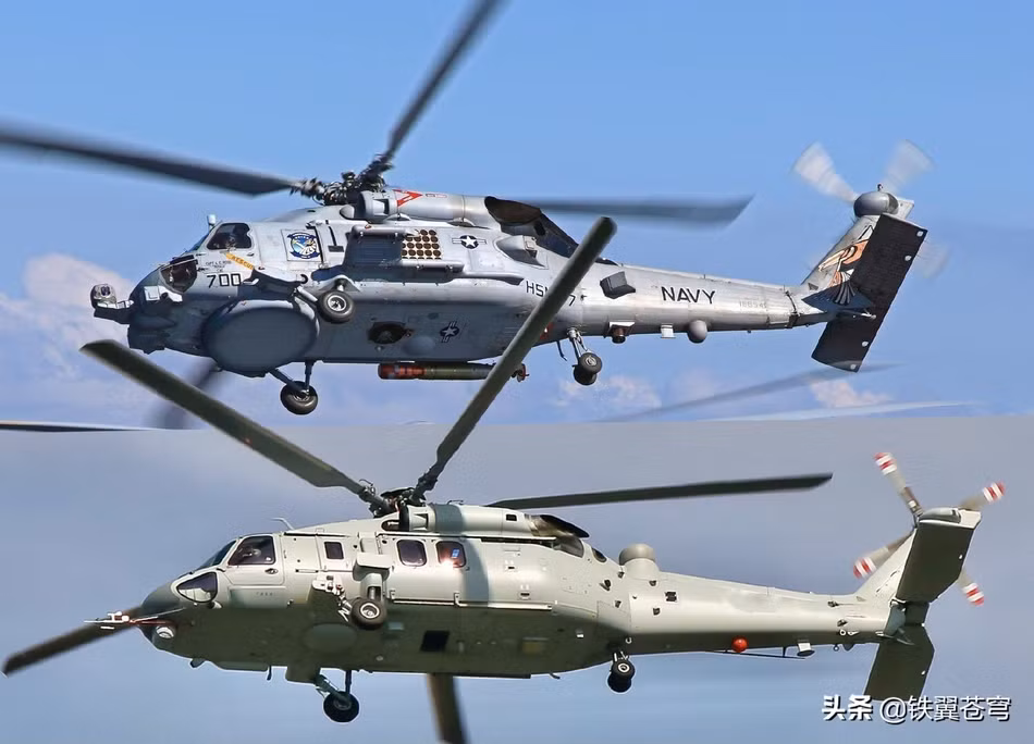 Hệ thống càng đáp gần như được giữ nguyên trên chiếc trực thăng Z-20, điều này cho thấy có vẻ như tải trọng của Z-20 và Black Hawk là gần như tương đương. Nguồn ảnh: Sina.