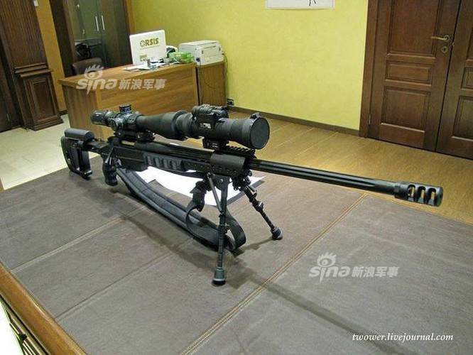 Tùy vào từng phiên bản khác nhau mà súng bắn tỉa ORSIS T-5000 sẽ có cỡ nòng và độ dài nòng súng khác nhau. Phiên bản tiêu chuấn sử dụng cỡ nòng 7,62x51mm với độ dài nòng súng 660 mm, tương đương với 55% tổng chiều dài của súng. Nguồn ảnh: Sina.