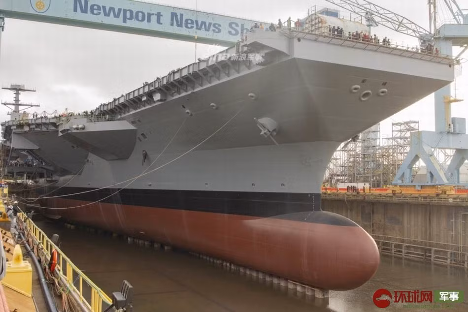 Việc hạ thuỷ siêu tàu sân bay thứ hai này hứa hẹn sẽ đưa sức mạnh của Hải quân Mỹ lên một tầm cao mới trong tương lai - khi mà trong biên chế của lực lượng này sẽ có tới hai tàu sân bay lớp Gerald R. Ford. Nguồn ảnh: Sina.