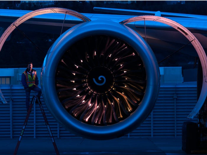 General Electric - tập đoàn chuyên sản xuất động cơ phản lực đứng ở vị trí thứ 22 với doanh thu 3,8 tỷ USD. Nguồn ảnh: BI.