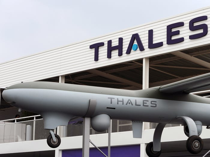 Thales tới từ Pháp chuyên sản xuất các loại tên lửa đối không, tên lửa phòng không, máy bay không người lái có doanh thu 9 tỷ USD. Nguồn ảnh: BI.