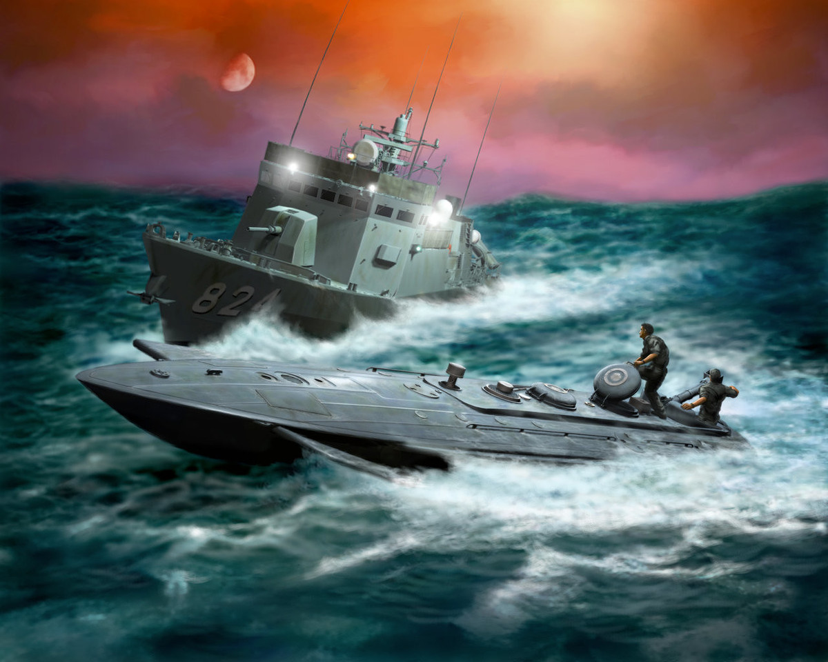 Hiện tại, không rõ Triều Tiên còn sử dụng các tàu bán ngầm cỡ nhỏ này trong biên chế hay không. Nguồn ảnh: Pinterest.