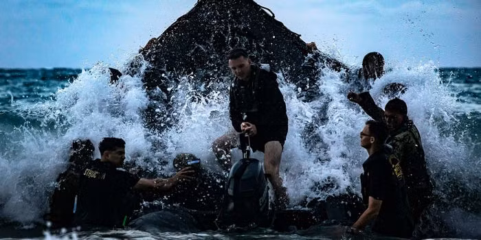 Khoá huấn luyện của Thủy quân lục chiến Mỹ có phần khắc nghiệt hơn nhiều so với lục quân. Nguồn ảnh: BI.