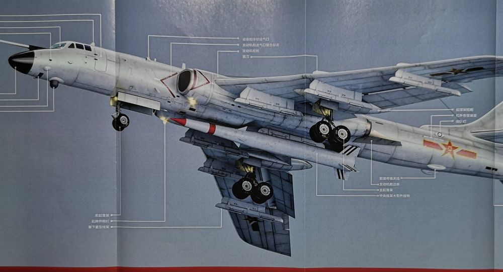  Máy bay ném bom chiến lược của Trung Quốc chiếc H-6 vừa được cải biên lên phiên bản H-6N. Theo quảng cáo của Không quân Trung Quốc, phiên bản H-6N sẽ giúp máy bay ném bom chiến lược của nước này có tầm bay xa nhất so với các phiên bản trước đó. Nguồn ảnh: Pinterest.