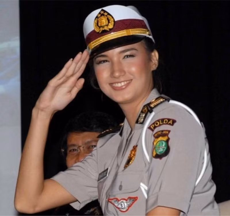 Nữ quân nhân Indonesia.