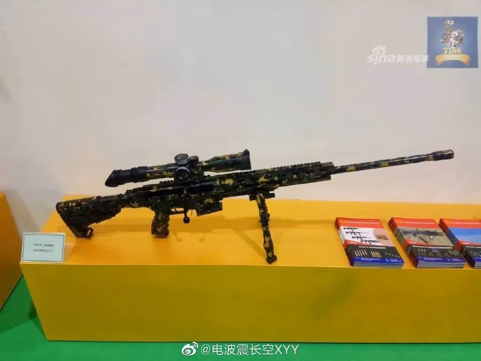 Súng bắn tỉa loại MA-S cỡ nòng 7,62mm do Myanmar tự sản xuất xuất hiện trong triển lãm Quốc phòng Thái Lan 2019. Nguồn ảnh: Sina.
