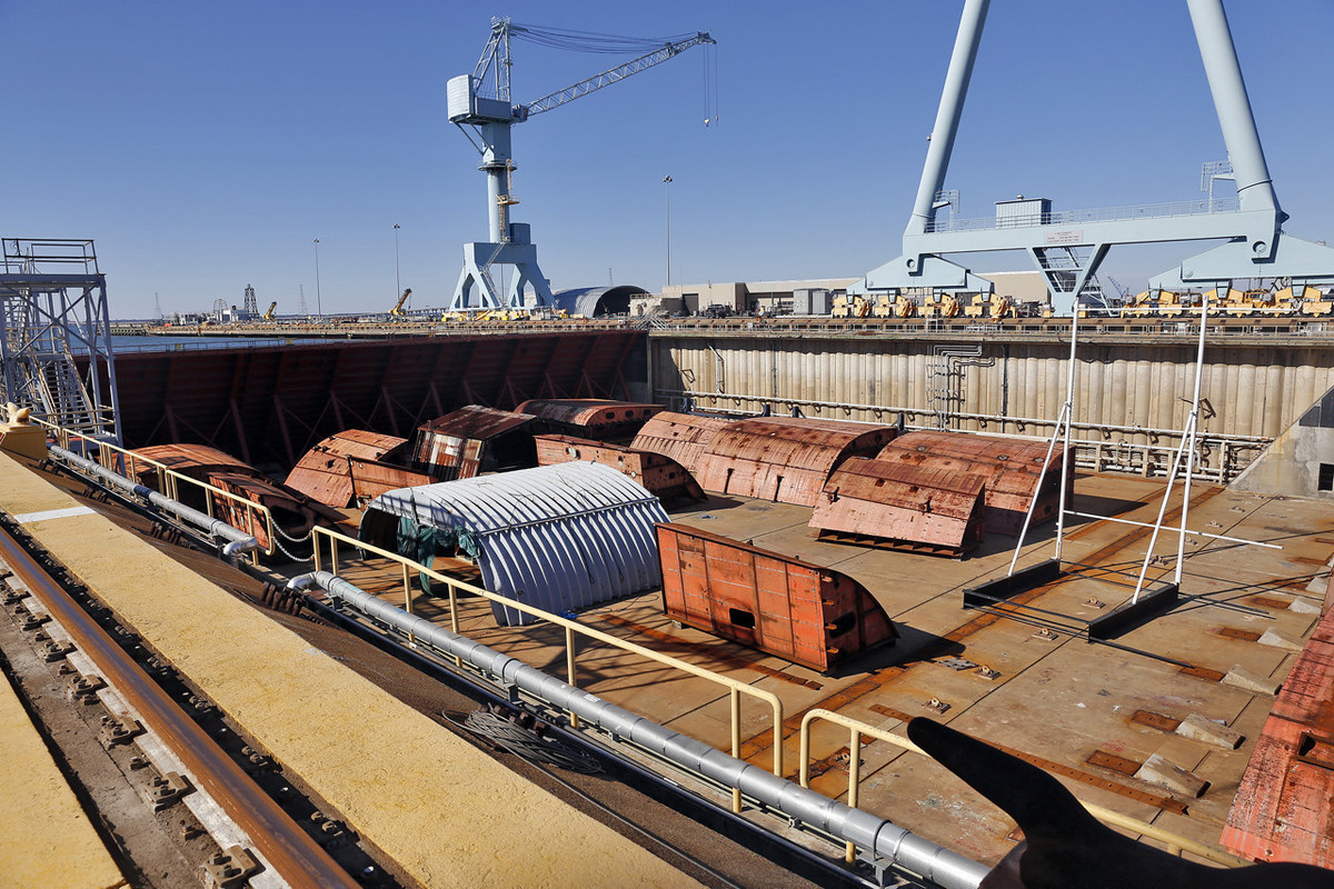 Những ứng dụng công nghệ đóng tàu mới được sử dụng với tàu John F. Kennedy cũng được hứa hẹn sẽ giúp quá trình đóng tàu được diễn ra nhanh chóng và rẻ tiền hơn. Nguồn ảnh: Pinterest.