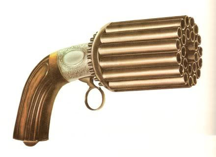 Dựa vào thiết kế ban đầu của Pepperbox, người ta tạo ra nhiều phiên bản khác nhau của súng. Phiên bản tiêu chuẩn chỉ có 6 nòng nhưng một số khẩu Pepperbox có tới 18 hay thậm chí 24 nòng, tương ứng với số viên đạn mà súng có thể bắn ra.