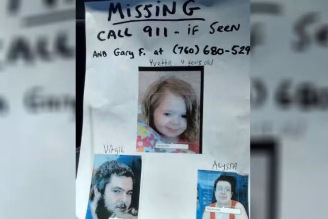 Tuy nhiên, sau khi nhận được phán quyết của tòa án, Virgil đột nhiên biến mất cùng với con gái và bạn gái của mình. Không thể tìm thấy anh ta ở bất cứ đâu. Hốt hoảng sau khi cháu gái mất tích, ông bà của Yvette là Kim và Gary ngay lập tức liên lạc với cảnh sát để xin trợ giúp. (Nguồn Boredomtherapy)