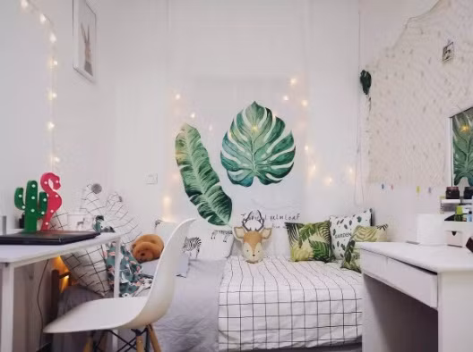 Vì không muốn thuê người, tự mình Lộc Nhi làm tất cả. Công việc vất vả nhất là làm sạch tường và sơn sửa lại. Thế nhưng, thành quả của sự vất vả lại khiến Lộc Nhi cảm thấy vô cùng xứng đáng. (Nguồn Douban)