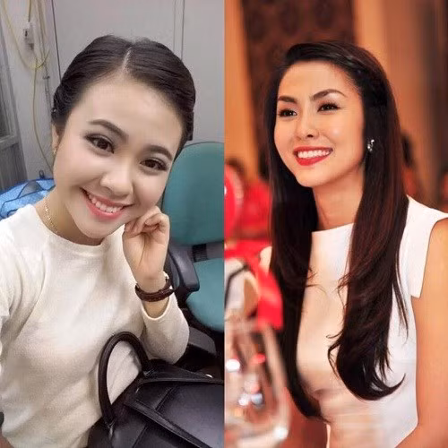 Ngay cả ở thần thái tự tin, gương mặt biểu cảm của Huyền Trang cũng làm người ta dễ dàng liên tưởng đến người đẹp họ Tăng.