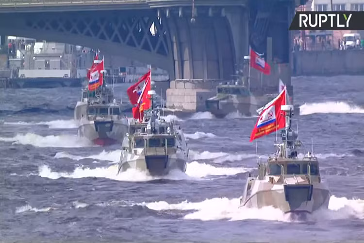 Biên đội tàu tuần tra cao tốc "Raptor" với thiết kế nguyên mẫu. Nguồn ảnh: RT.