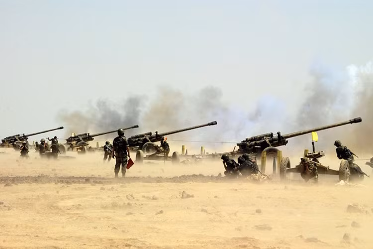 Tốc độ bắn trung bình của M46 là 5 phát/phút khi muốn duy trì hỏa lực ở mức thông thường hoặc có thể lên đến 8 phát/phút với tốc độ bắn tối đa, sơ tốc đầu nòng của M46 là khoảng 930m/s. Nguồn ảnh: Oryx.