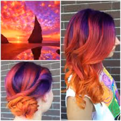 Mốt tóc màu sắc không phải là xu hướng hoàn toàn mới, nhưng mốt tóc màu hoàng hôn năm nay chắc chắn khiến nhiều tín đồ tóc nhuộm điên cuồng vì nó.