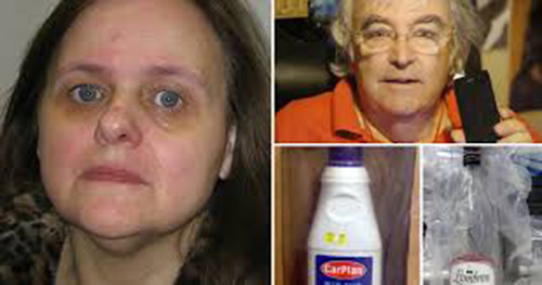 Jacqueline, 55 tuổi cùng con gái của họ là Katherine, 21 tuổi đã đầu độc chồng khi cho ông Douglas, 70 tuổi uống rượu pha với thuốc chống đông. Hậu quả của việc dùng thuốc chống đông quá liều rất nguy hiểm. Nó có thể hủy hoại gan, thận, mù mắt và điếc.