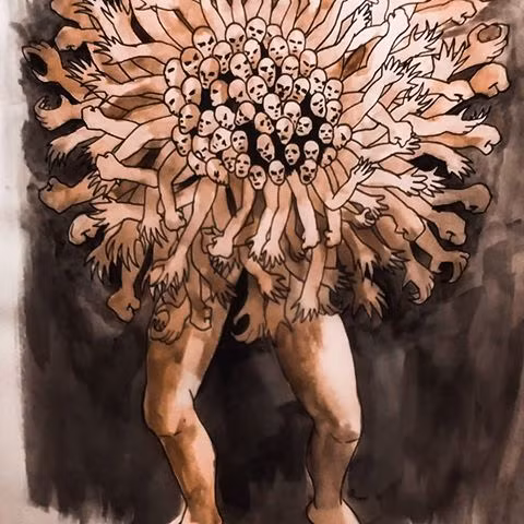 Trong thời gian bị giam cầm tại Tartarus, quái thú Hecatonchires được rồng Campe bảo vệ.