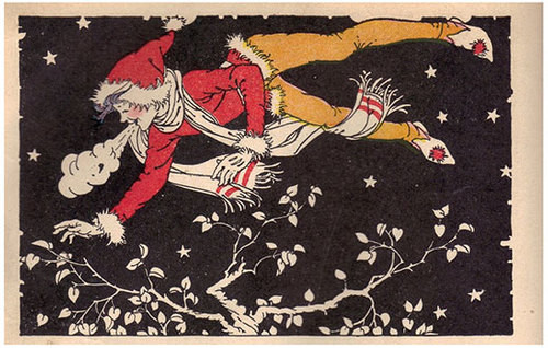 Nhiều giai thoại mô tả yêu tinh Jack Frost mang nhiều hình dáng khác nhau như một người cao lớn hay một cậu bé tí hon hay có lúc là người khổng lồ.