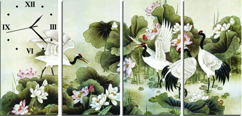 5. Một số gia đình treo tranh cò trắng trong nhà với mong muốn con cái học hành thông tuệ, thi cử đạt thành tích cao.