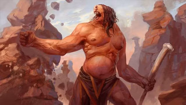  Người khổng lồ Cyclops trong thần thoại Hy Lạp được miêu tả có thể to lớn hơn rất nhiều so với người bình thường.