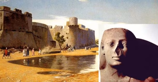 Quai go thanh pho Ai Cap co dai toan nguoi mat mui