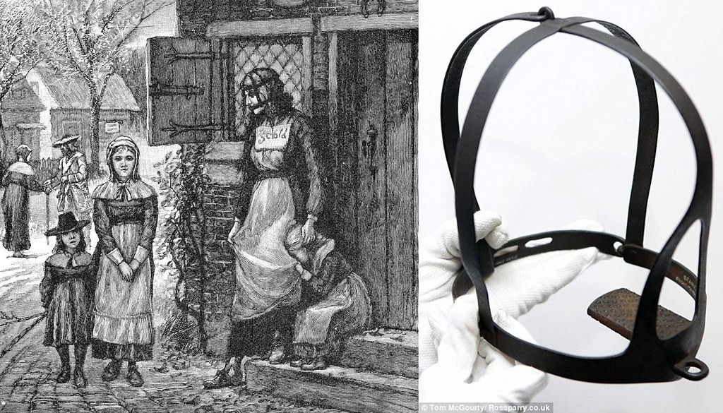 Hãi hùng hơn, người ta còn buộc phạm nhân đeo Scold's Bridle trên mặt đứng gần lò sưởi hay bếp để chịu thêm đau đớn từ sức nóng của ngọn lửa.