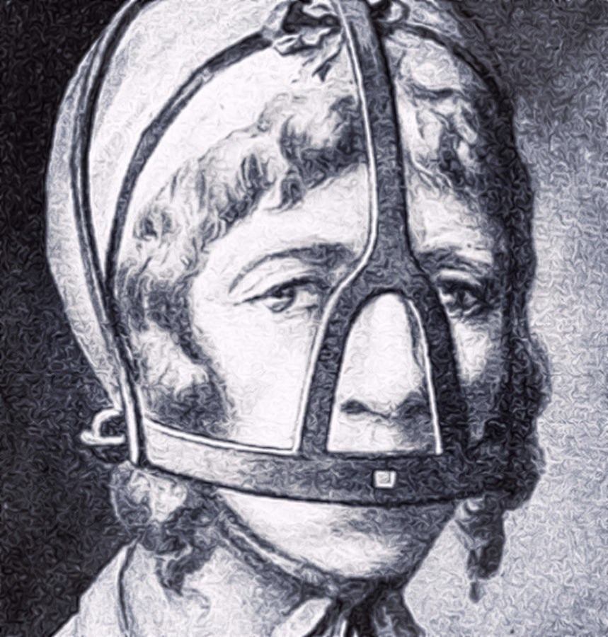 Hình cụ này là một lồng sắt dùng để lắp vào mặt của những người phạm tội nói quá nhiều. Đa số người chịu hình phạt tra tấn này là phụ nữ.