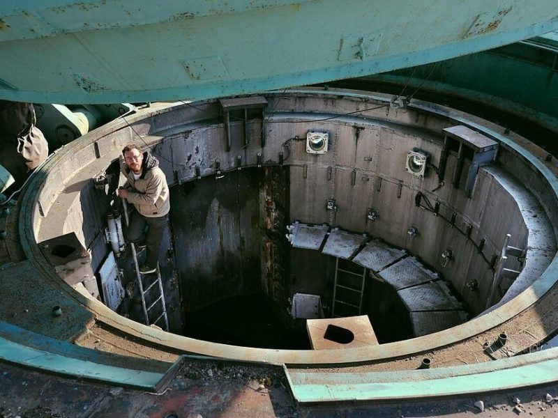 Đây là một silo phóng tên lửa hạt nhân tại cơ sở hạt nhân của Liên Xô tại Ukraine.