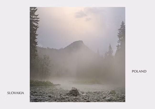 Phong cảnh mờ ảo tại biên giới giữa Slovakia và Ba Lan.