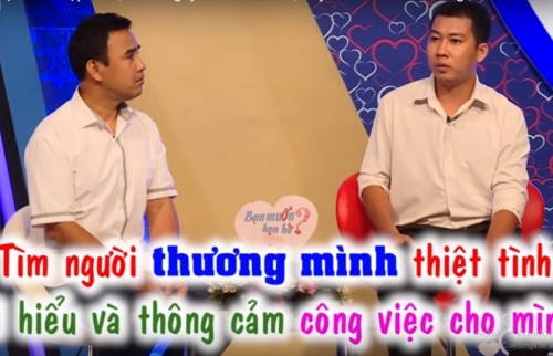 Gia cong an tim ban gai trong chuong trinh Ban muon hen ho